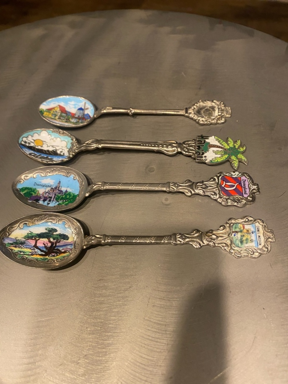 Collectible Silver-Tone Decorative Souvenir Spoons -made in germany